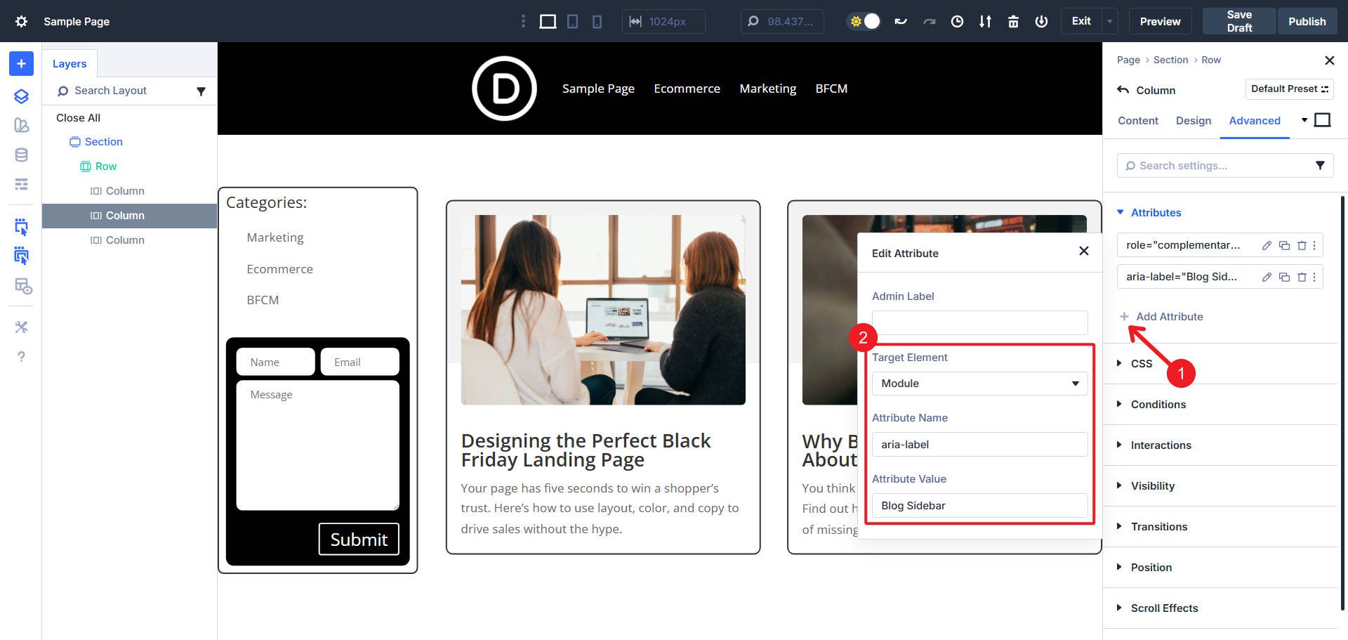 Add Aria-Label to Complementary Landmark For Sidebar Descriptor