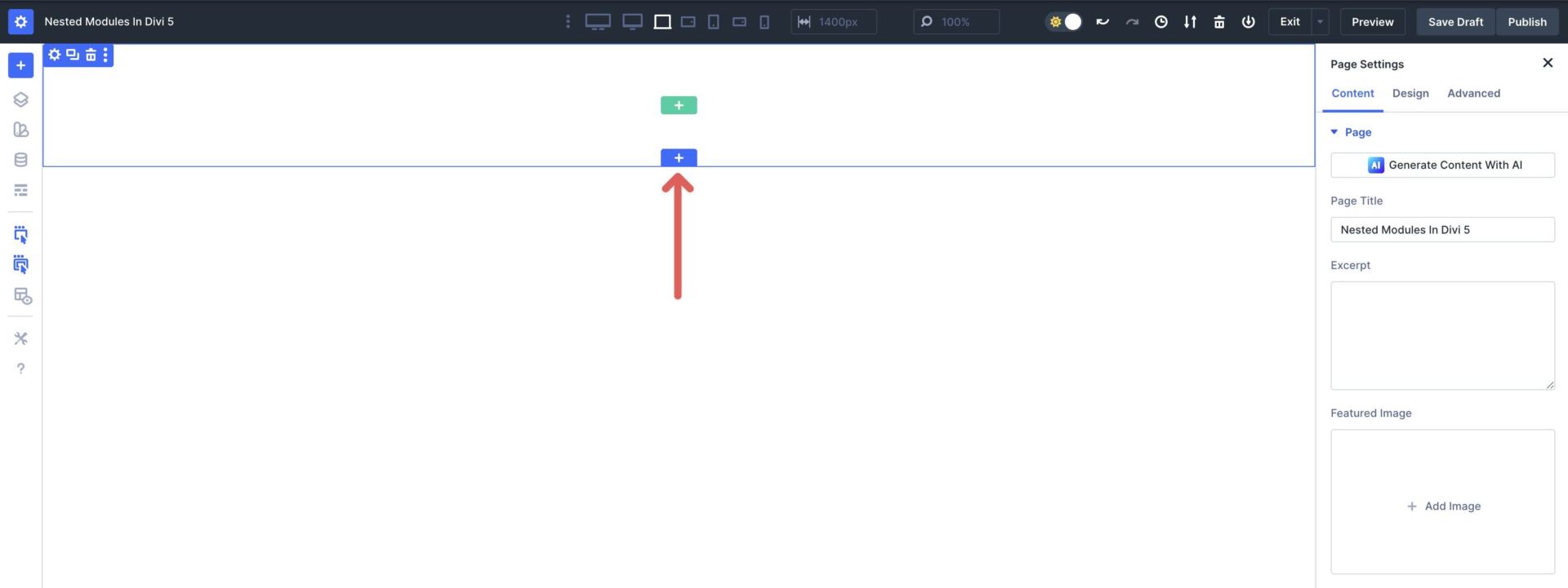 Nested Modules in Divi 5