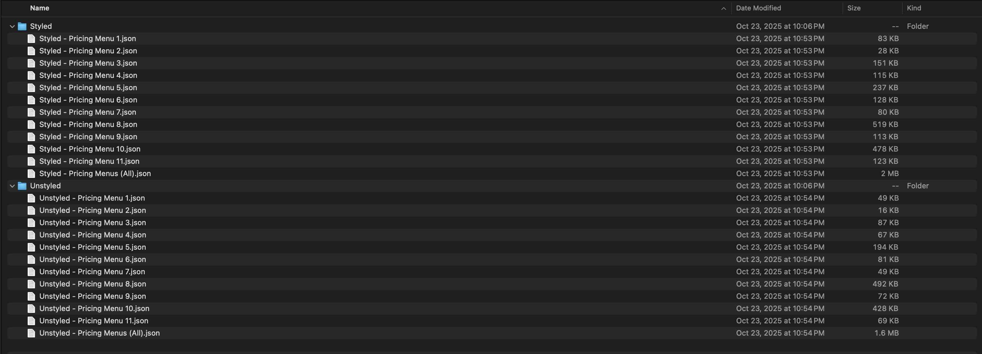 Pricing Menus for Divi 5