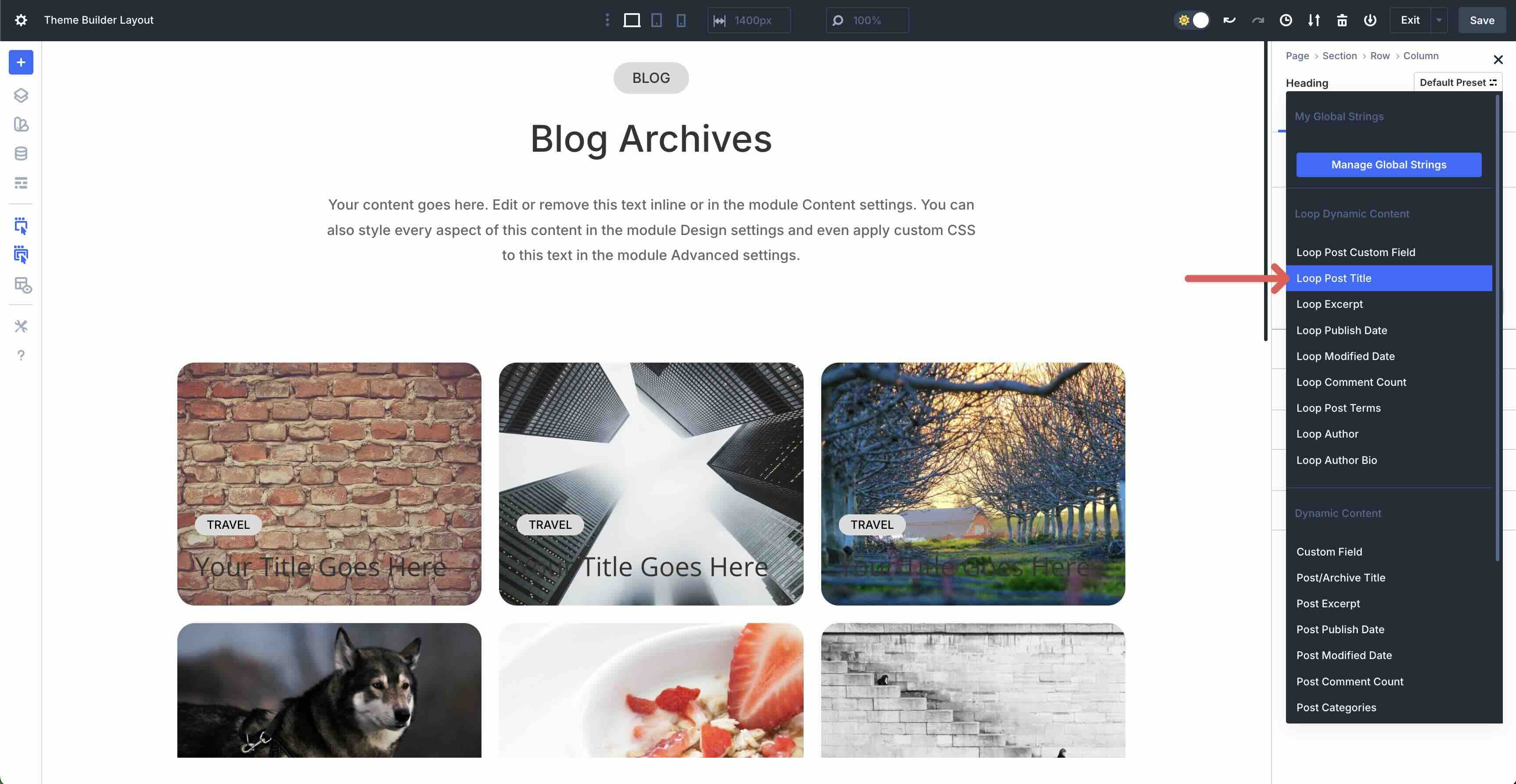 Divi 5 Loop Builder and Theme Builder