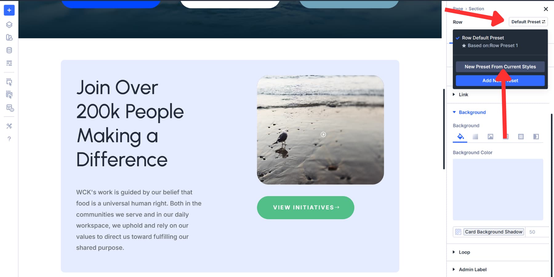 A screenshot of the how to add element presets in Divi 5