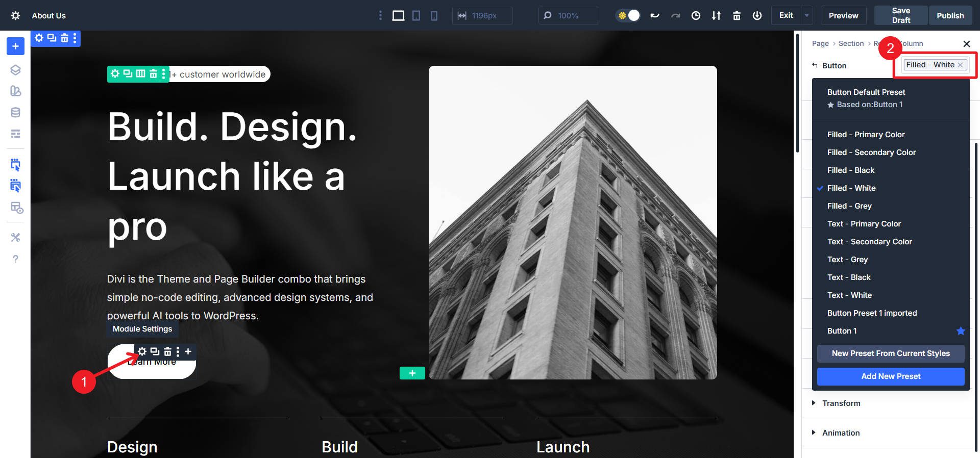 Where to Find Element Presets in Divi 5