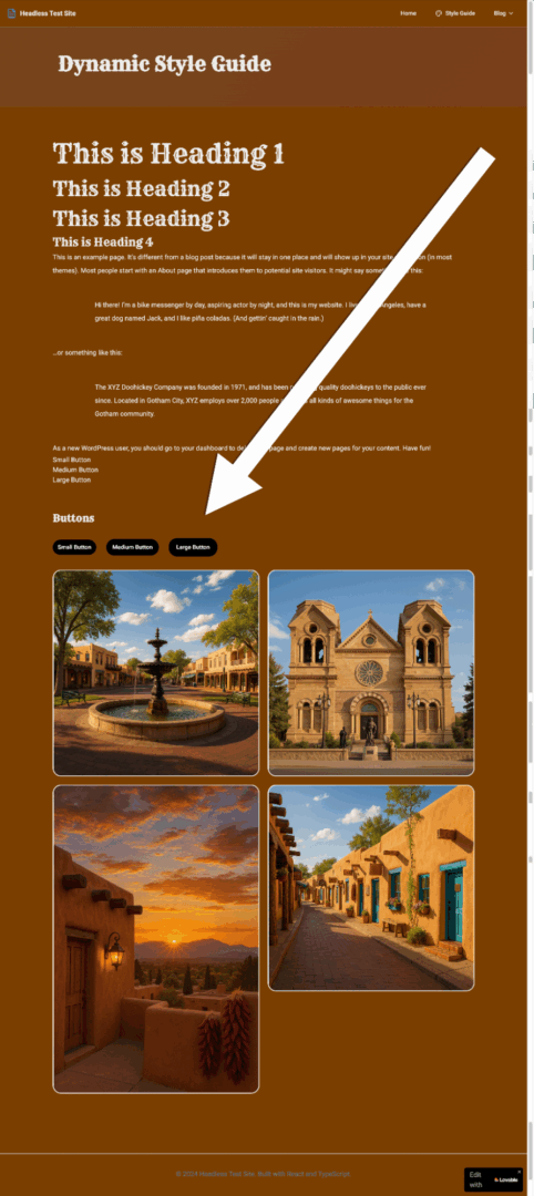 Add and style custom buttons on a webpage.