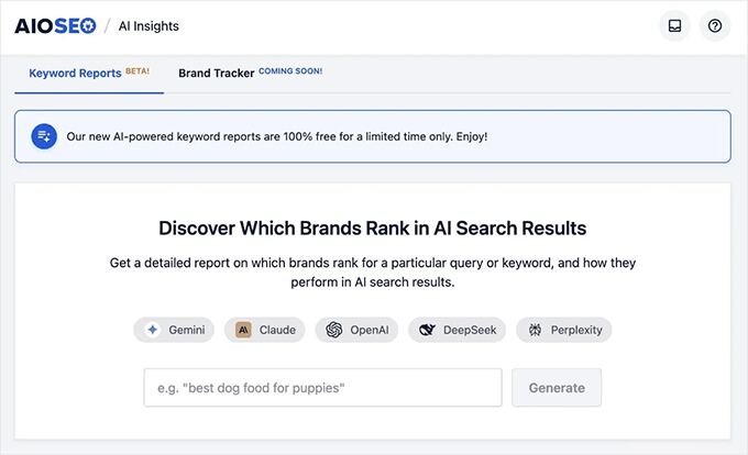 AI Insights in All in One SEO