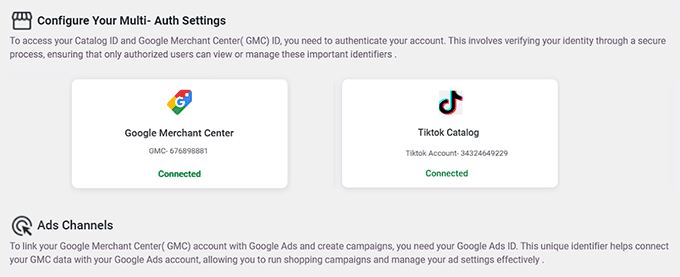 Connect Product Feed to TikTok and Google