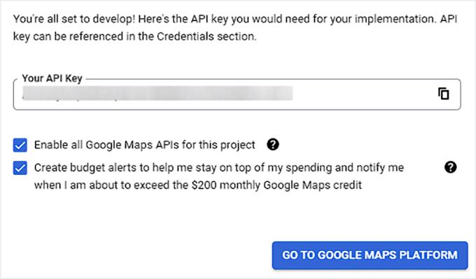 Create an API key for displaying Google Reviews in Smash Balloon
