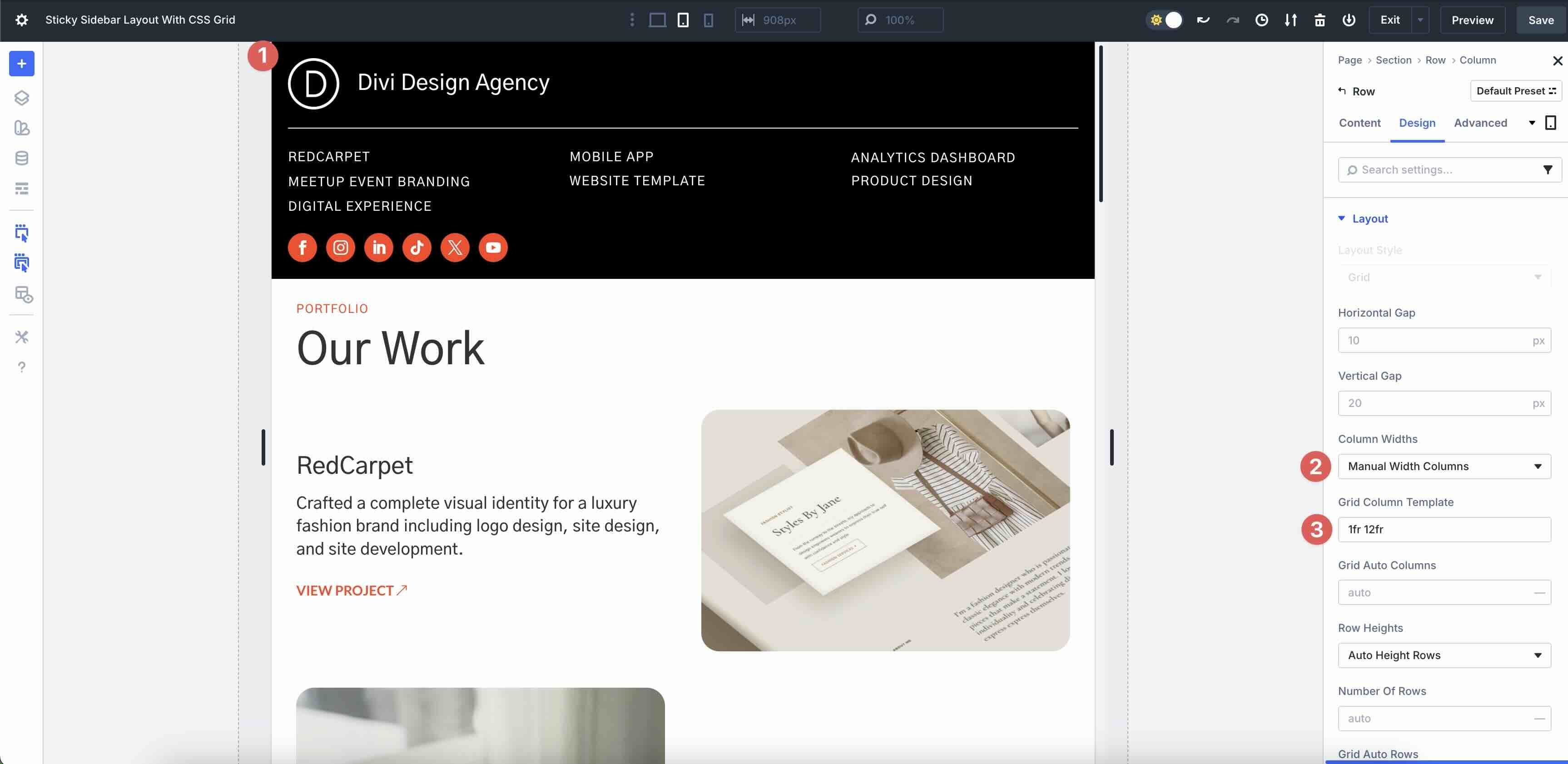 Sticky Sidebar Layout With CSS Grid