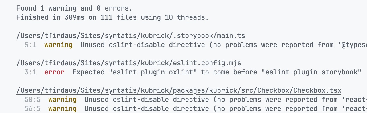 ESLint plugin for Oxlint integration
