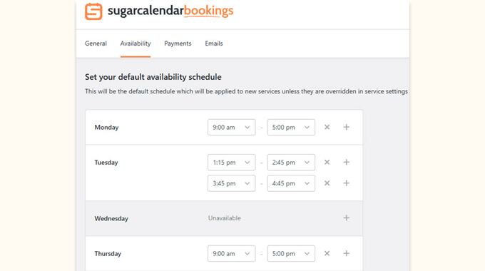 Sugar bookings schedules