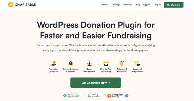 The WP Charitable donation plugin for WordPress