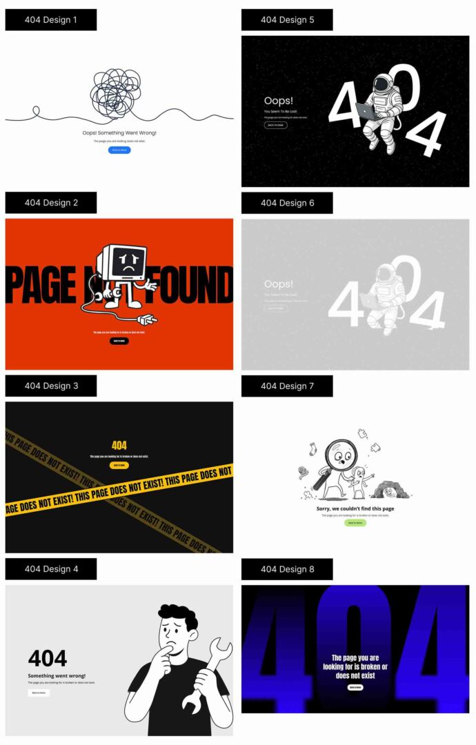404 Designs for Divi 5
