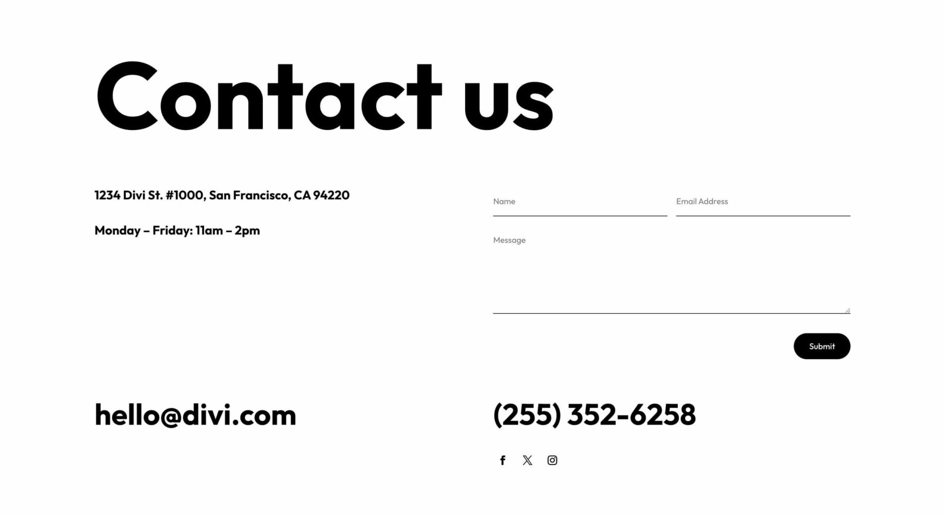 Contact form designs for Divi 5