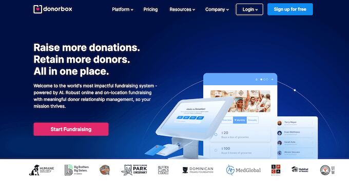 DonorBox – Best Donor Management Software for Quick Setup and International Reach