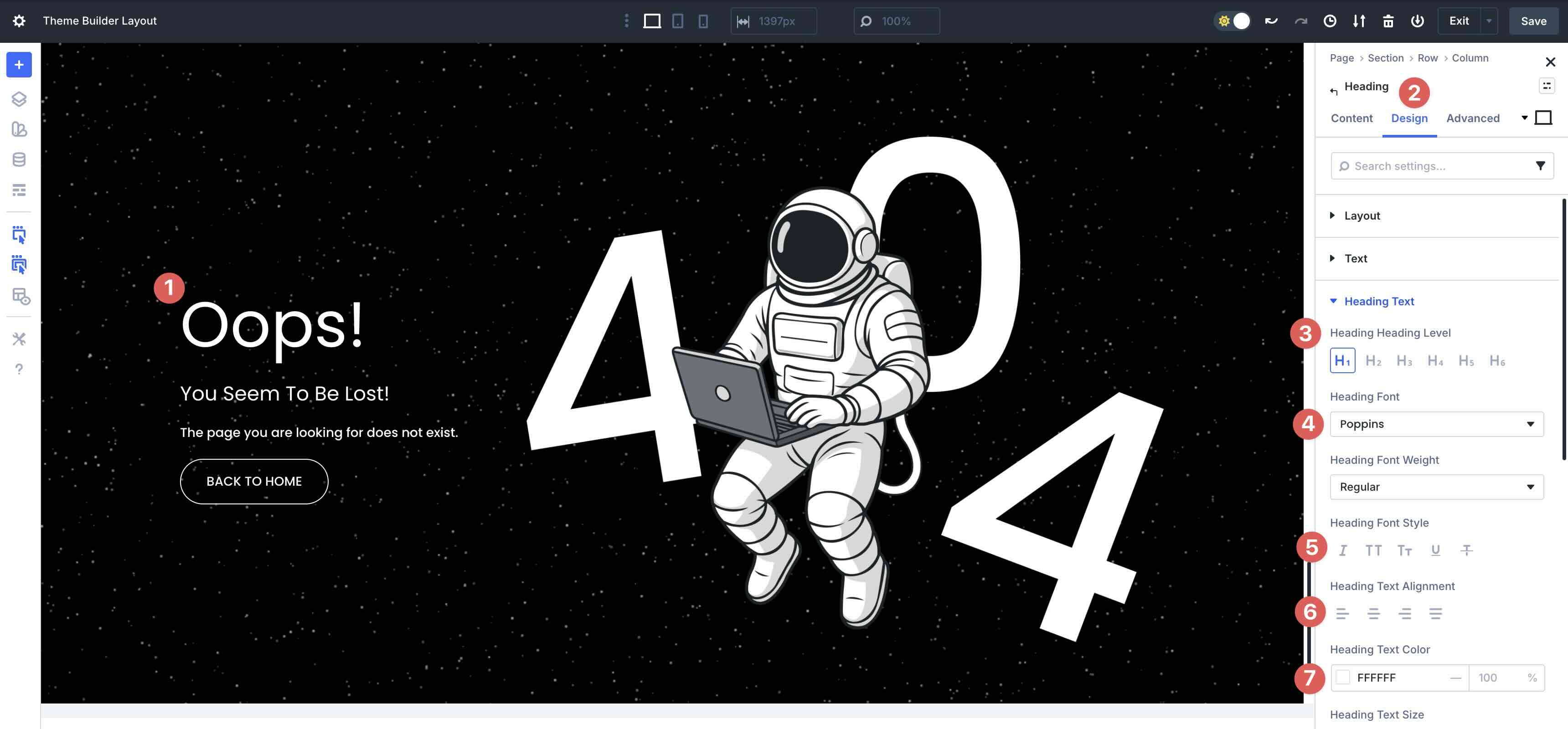 heading style adjustments