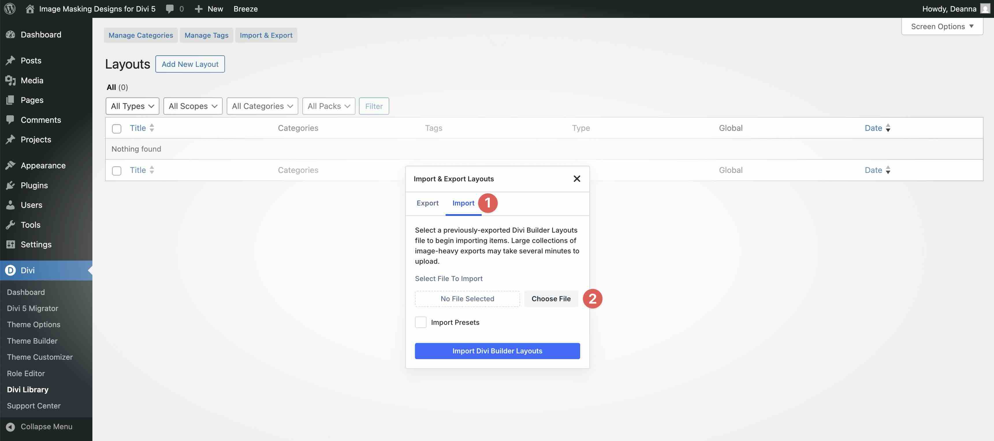 image masking designs for Divi 5