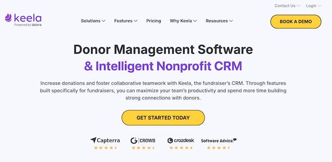 Keela – Best Donor Management Software for AI-Powered Fundraising Insights