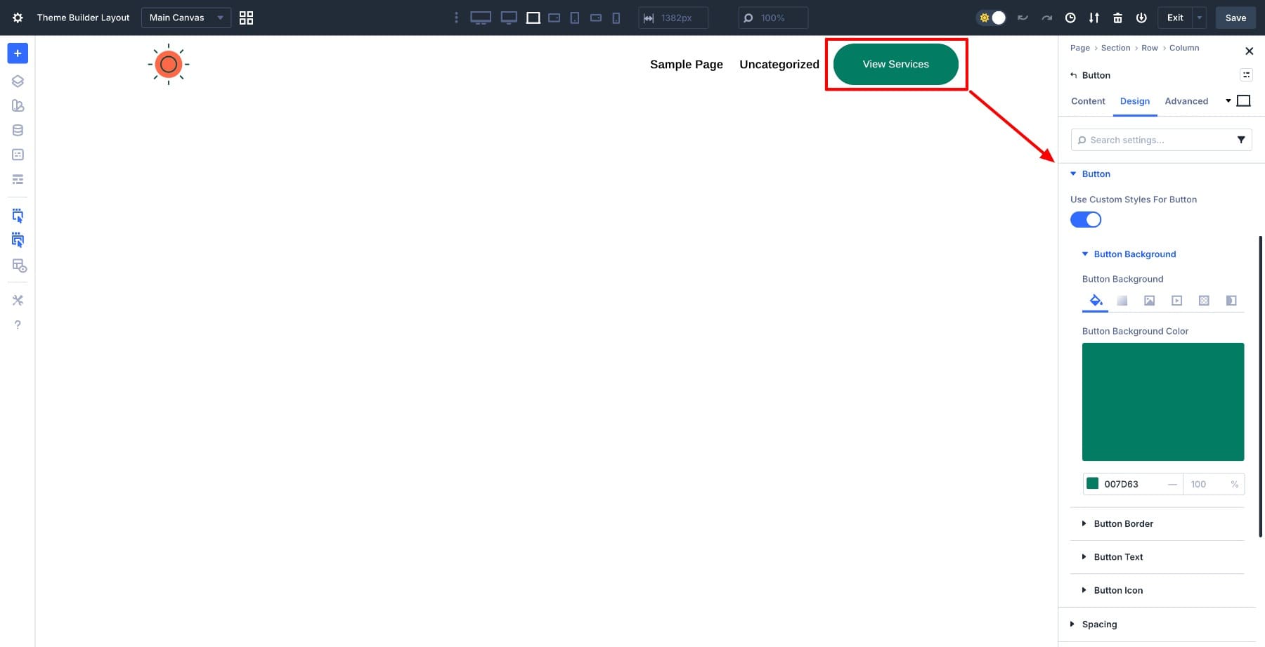 add and style a button