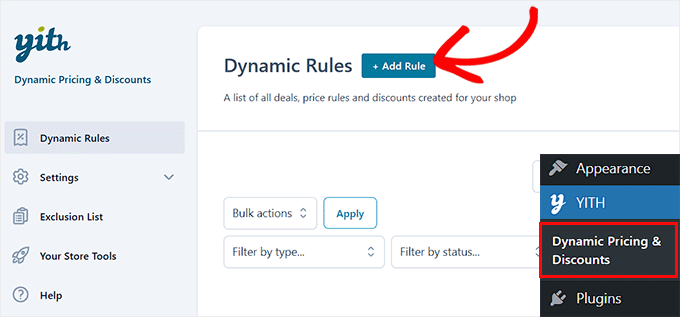 Click the Add Rule button