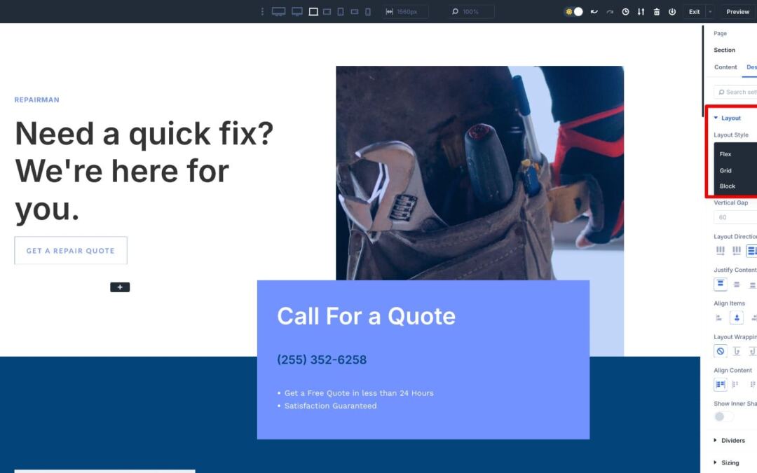 The use of Divi 5’s Flexbox Structure Gadget For Responsive Internet Design