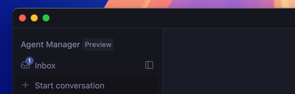 Google Antigravity Agent Manager inbox