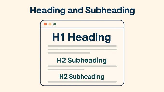 Headings and subheadings help AIs understand content structure and flow