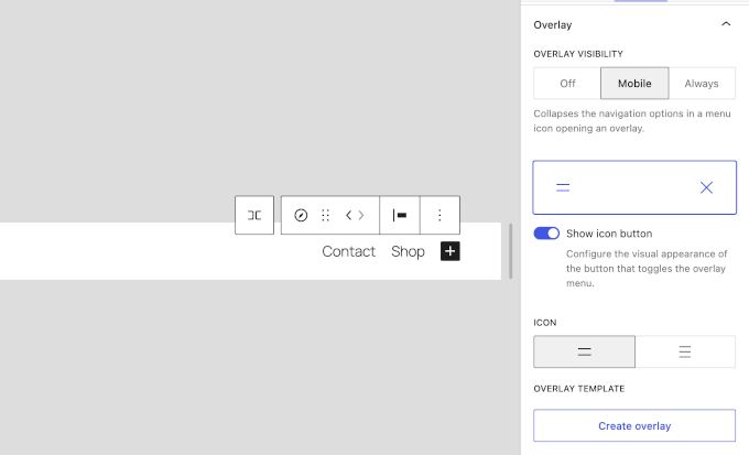 Designing mobile overlay navigation menus