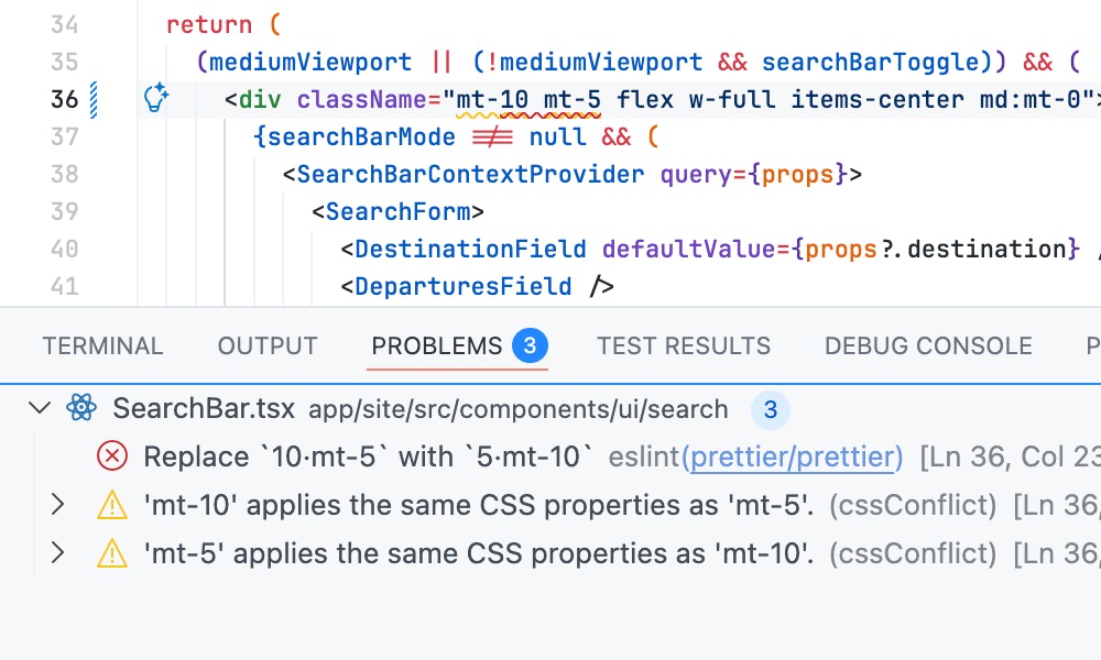 Prettier Tailwind CSS VSCode format extension
