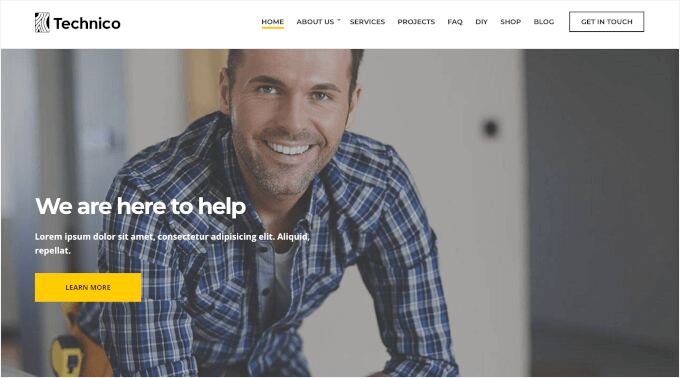 Technico's construction theme