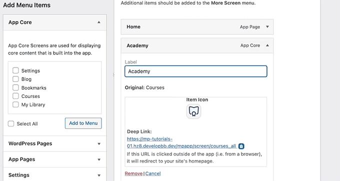 Add image icons for your tab bar in MemberPress AppKit