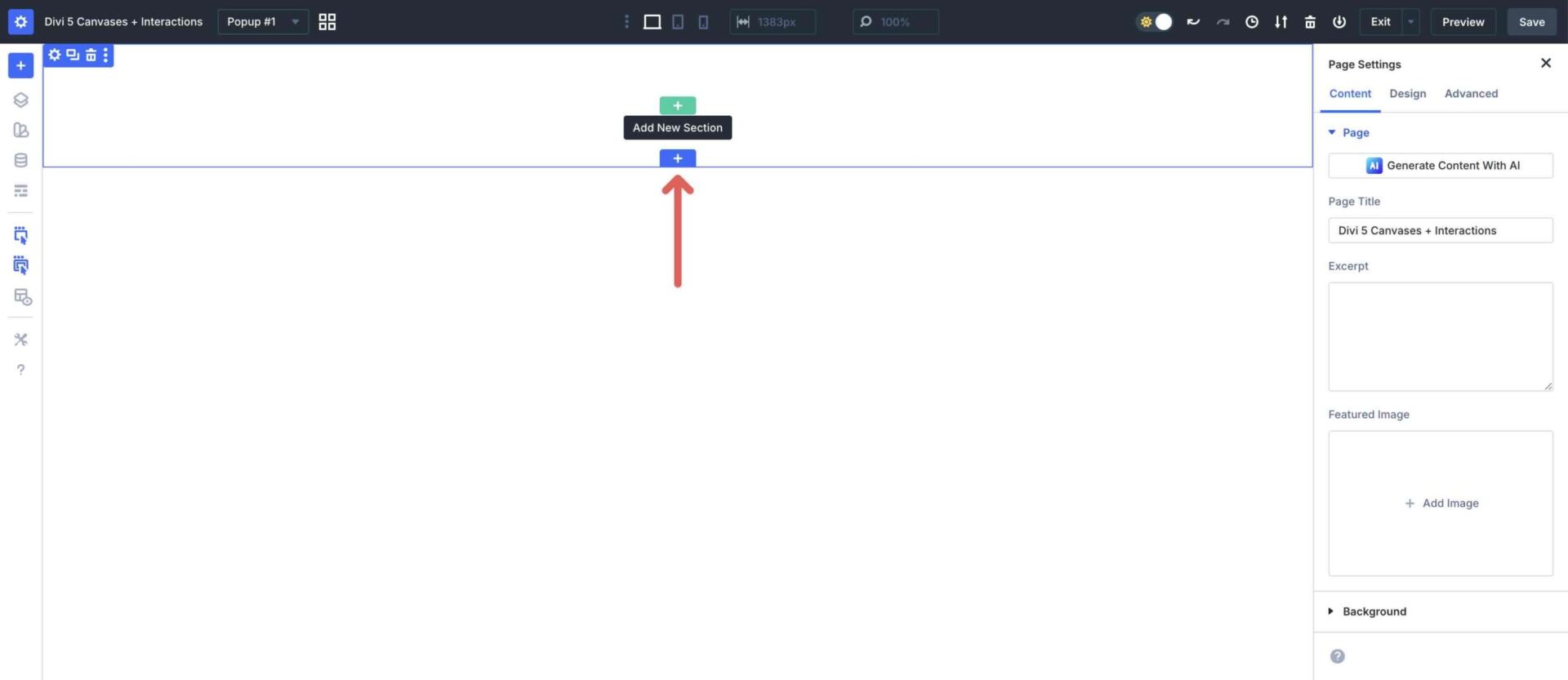 add new section
