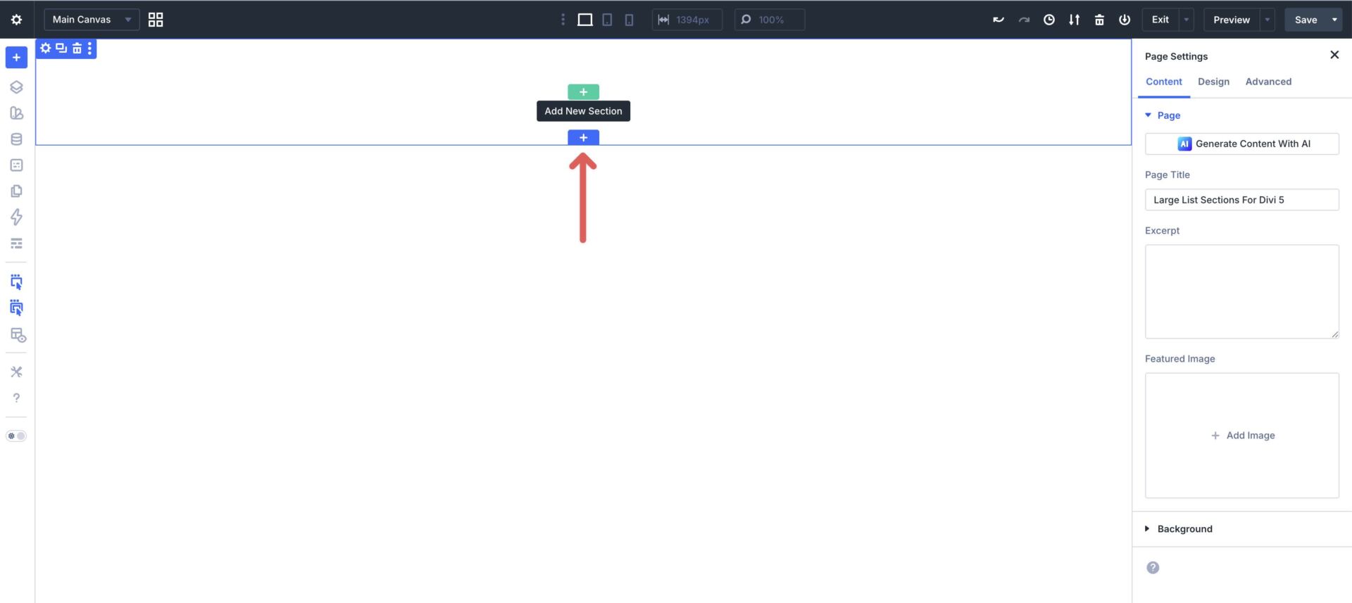 Large List Sections For Divi 5
