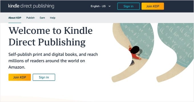 Amazon Kindle Direct Publishing Website