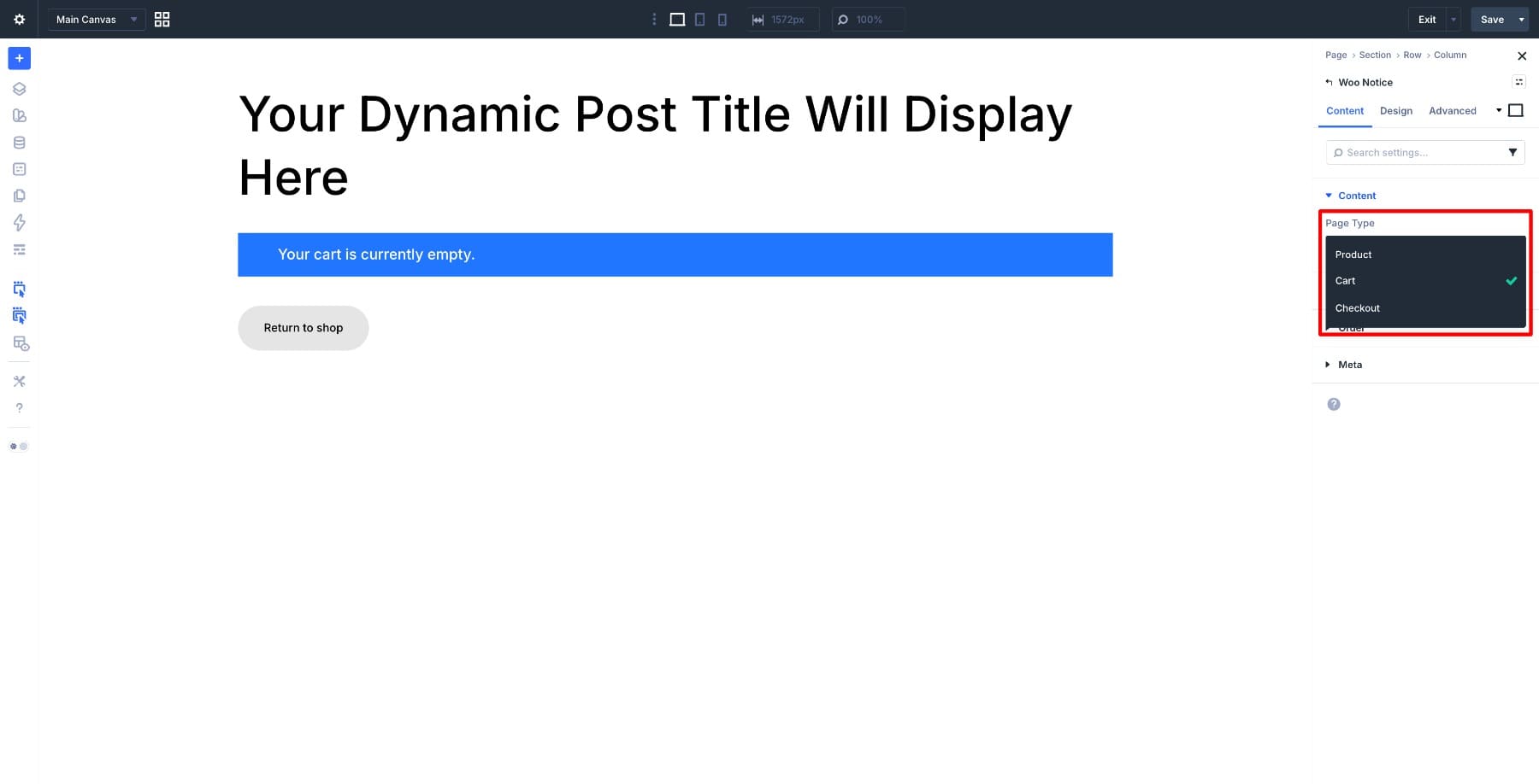 cart post type