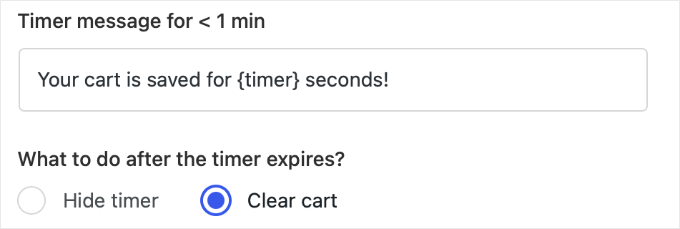 Make Sure You Clear the Cart After the Merchant Timer Expires