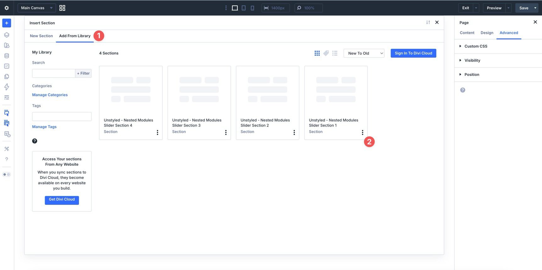 Nested Sliders For Divi 5