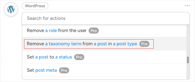 Using Uncanny Automator to Remove a Taxonomy Term Like a Tag