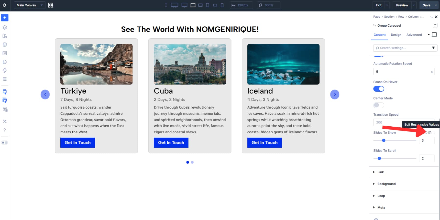 A screenshot of the Responsive Editor icon in Divi 5