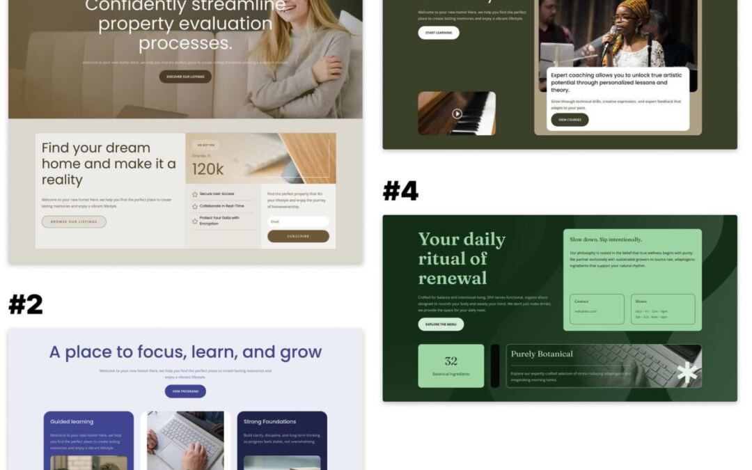4 Colour Adjustment Designs For Divi 5 (Loose Obtain!)