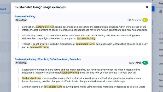AIOSEO's optimization wizard