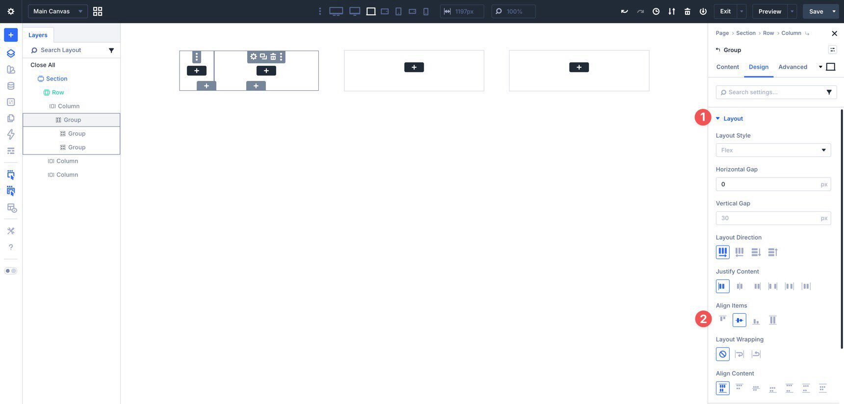 Aligning items in Divi 5