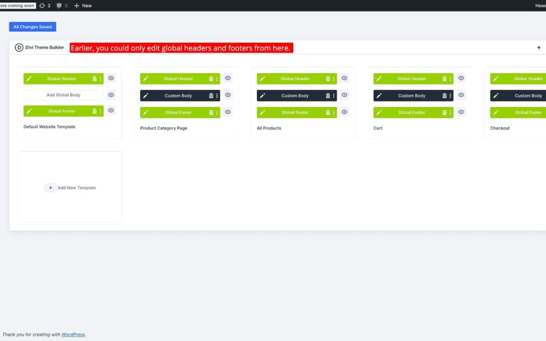 How Editable Theme Builder Spaces Enhance The Divi 5 Workflow