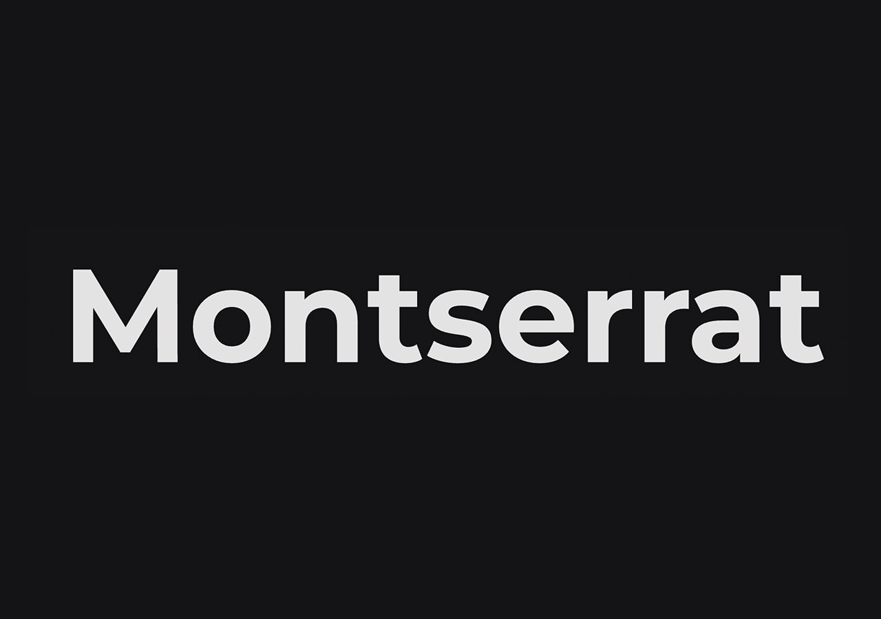 Montserrat font