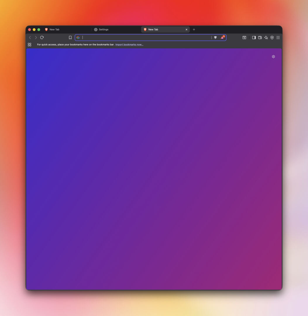 Brave new tab after