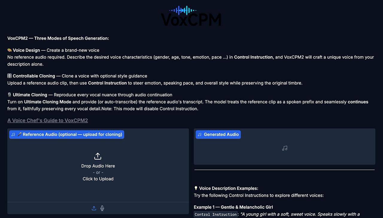 VoxCPM demo