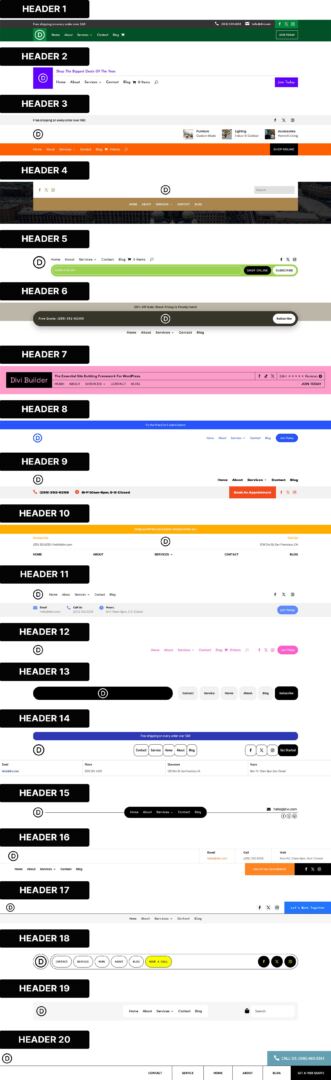 Divi 5 Flexbox header layout examples