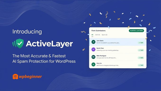 Introducing ActiveLayer: AI-Powered Unsolicited mail Coverage for WordPress