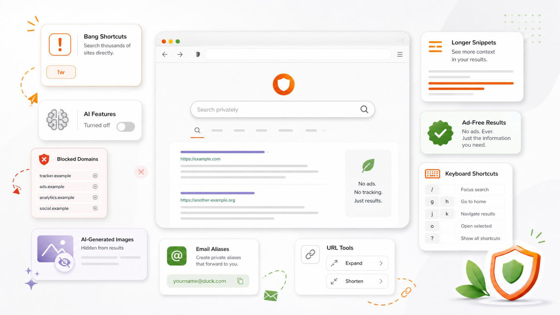 DuckDuckGo features