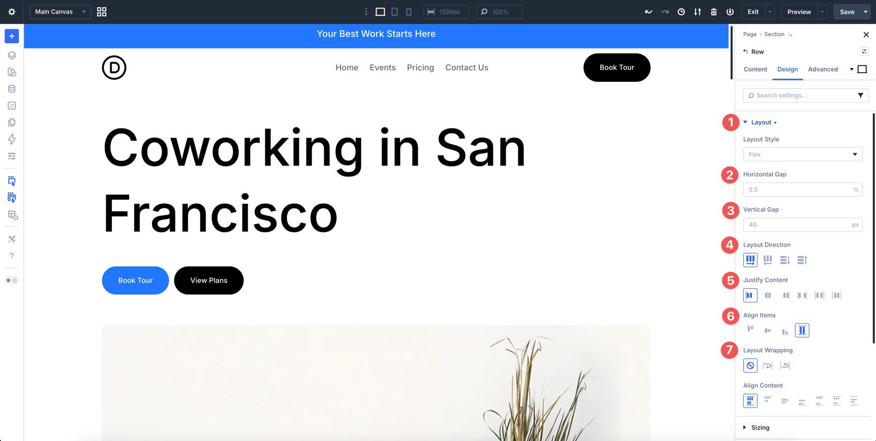 Flexbox settings in Divi 5