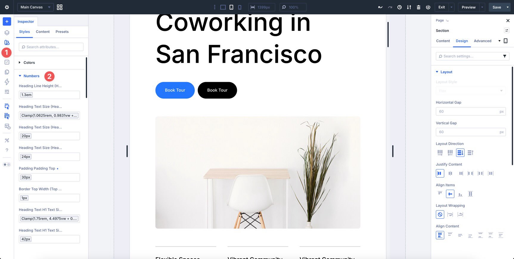 Inspector bulk changes in Divi 5