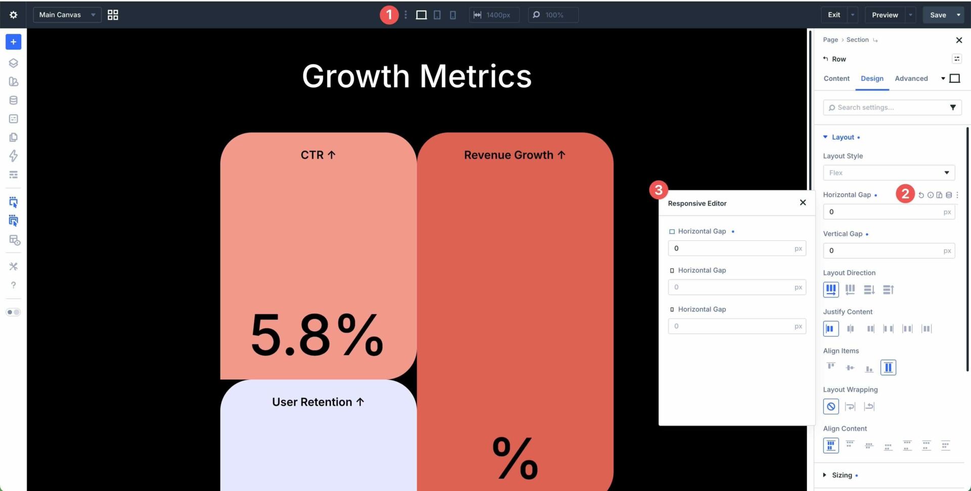 Divi 5 responsive editing tools